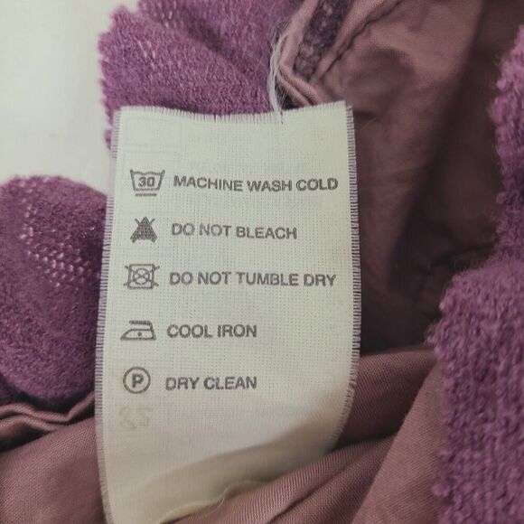 Ermanno Scervino Baby Dress Purple Velvet Silk Blend Ruffle 12 mos? Sleeveless - Picture 4 of 5